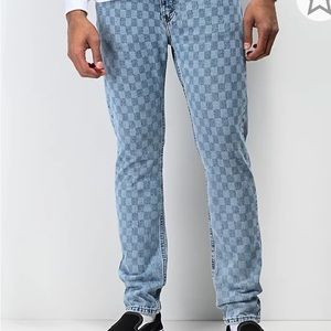Levi's 512 Checkered Light Blue Slim Jeans